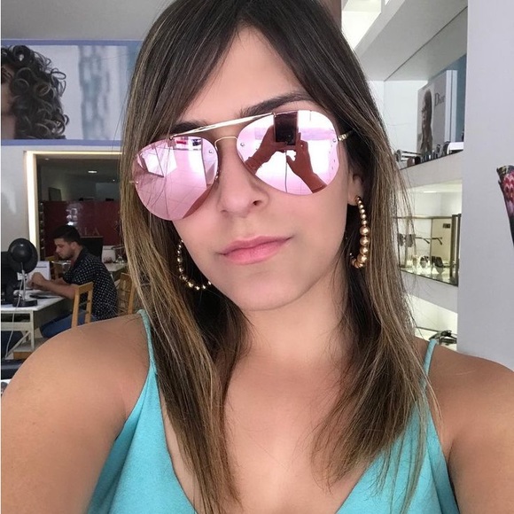 Ray Ban BLAZE Aviator Pink Mirrored Lens Gold Frame DISCONTINUED - Picture 9 of 9